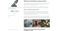 Desktop Screenshot of distancesampling.org