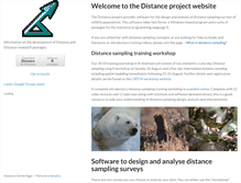 Tablet Screenshot of distancesampling.org